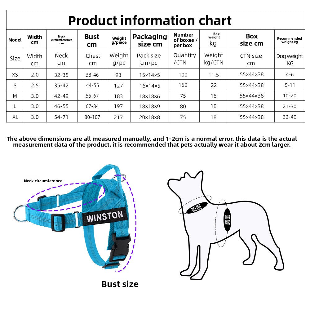 Avearo Personalised No-Pull Dog Harness 2.0